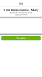 Mobile Screenshot of k1chinese.com